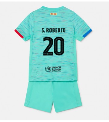Barcelona Sergi Roberto #20 Tredje Kläder Barn 2023-24 Kortärmad (+ Korta byxor)
